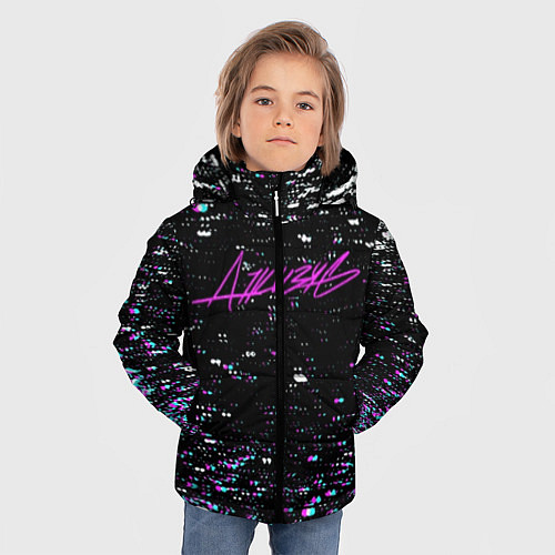 Зимняя куртка для мальчика ДЖИЗУС / 3D-Черный – фото 3