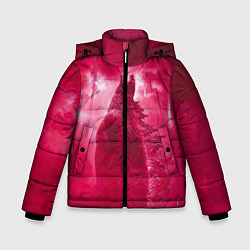 Куртка зимняя для мальчика Red Godzilla, цвет: 3D-черный