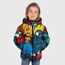 Куртка зимняя для мальчика Годзилла, цвет: 3D-светло-серый — фото 2