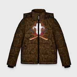 Куртка зимняя для мальчика Juggernaut Dota2, цвет: 3D-красный