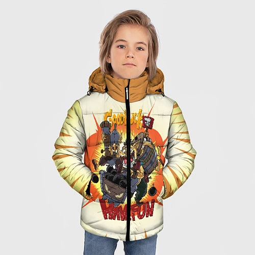 Зимняя куртка для мальчика Techies габен - Have Fun! / 3D-Черный – фото 3