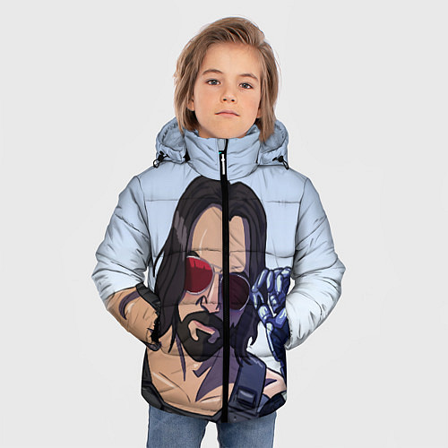 Зимняя куртка для мальчика Киану Самурай / 3D-Черный – фото 3