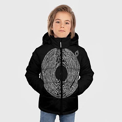 Куртка зимняя для мальчика Joy Division, цвет: 3D-черный — фото 2