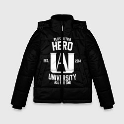 Зимняя куртка для мальчика My Hero Academia белый лого