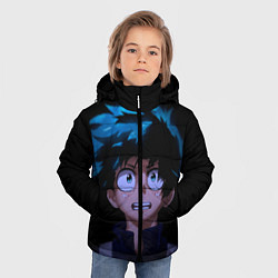 Куртка зимняя для мальчика Моя геройская академия ДЕКУ, цвет: 3D-черный — фото 2