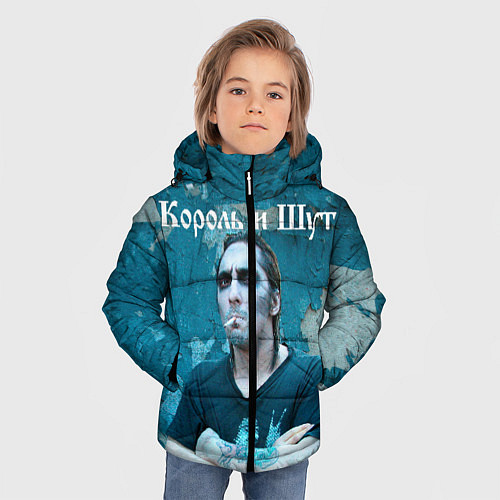 Зимняя куртка для мальчика Король и Шут / 3D-Черный – фото 3