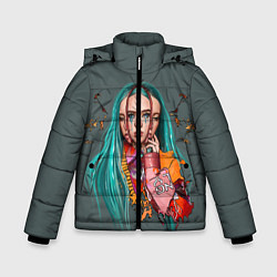 Куртка зимняя для мальчика BILLIE EILISH, цвет: 3D-черный