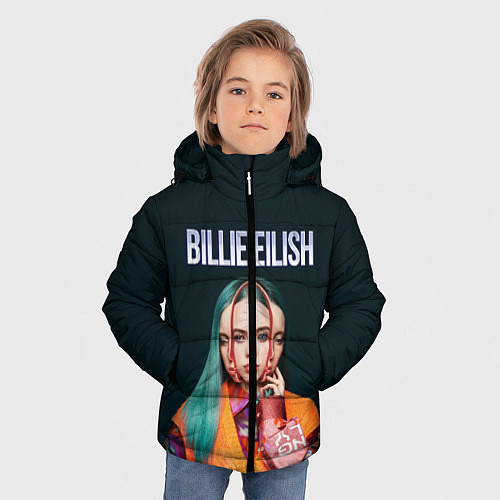 Зимняя куртка для мальчика BILLIE EILISH / 3D-Черный – фото 3