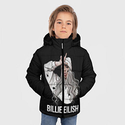 Куртка зимняя для мальчика BILLIE EILISH, цвет: 3D-черный — фото 2