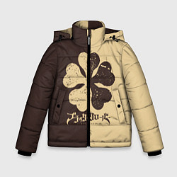 Куртка зимняя для мальчика ЧЁРНЫЙ КЛЕВЕР, цвет: 3D-черный