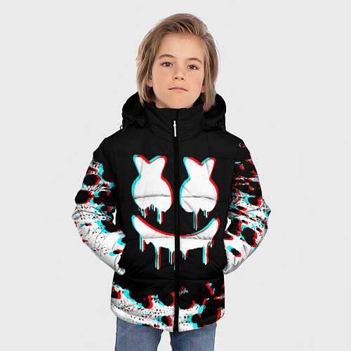 Зимняя куртка для мальчика MARSHMELLO GLITCH / 3D-Черный – фото 3