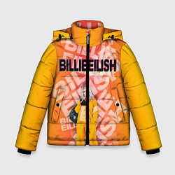 Куртка зимняя для мальчика Billie Eilish: Yellow Mood, цвет: 3D-черный