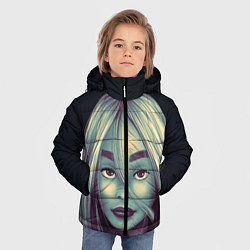 Куртка зимняя для мальчика Billie Eilish, цвет: 3D-черный — фото 2