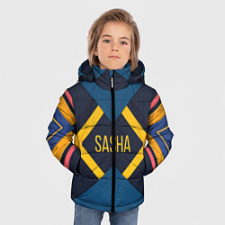 Куртка зимняя для мальчика Sasha, цвет: 3D-черный — фото 2