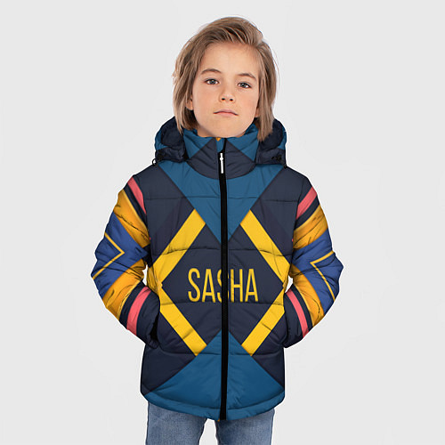 Зимняя куртка для мальчика Sasha / 3D-Черный – фото 3
