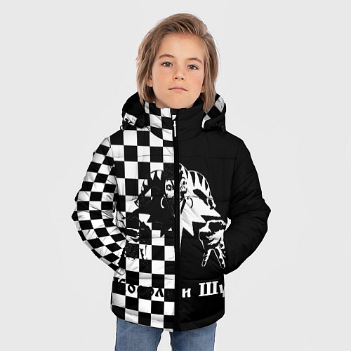 Зимняя куртка для мальчика Король и Шут / 3D-Светло-серый – фото 3