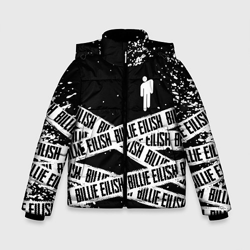 Зимняя куртка для мальчика BILLIE EILISH: Black Tape / 3D-Светло-серый – фото 1
