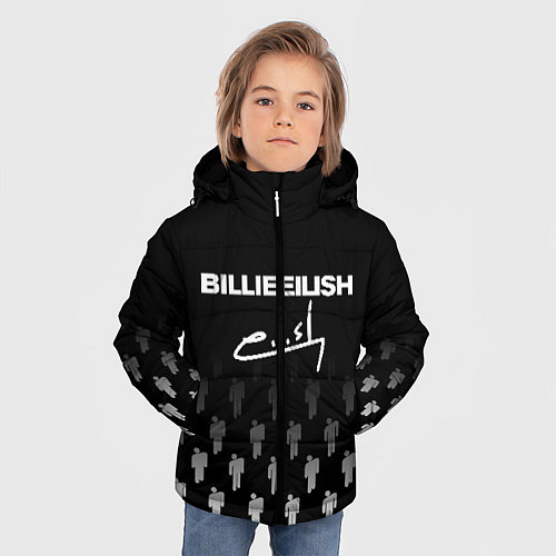 Зимняя куртка для мальчика Billie Eilish: Black Autograph / 3D-Черный – фото 3