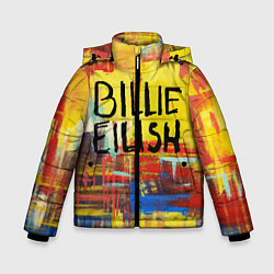 Куртка зимняя для мальчика Billie Eilish: Art, цвет: 3D-черный