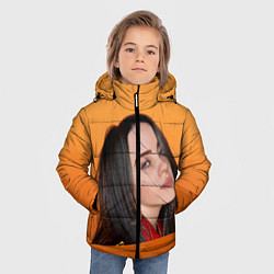 Куртка зимняя для мальчика BILLIE EILISH: Orange Mood, цвет: 3D-черный — фото 2