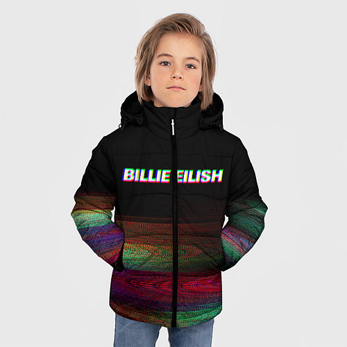Зимняя куртка для мальчика BILLIE EILISH: Black Glitch / 3D-Черный – фото 3