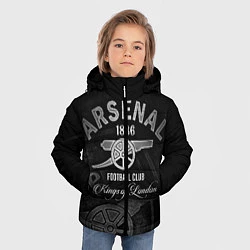 Куртка зимняя для мальчика Arsenal, цвет: 3D-черный — фото 2