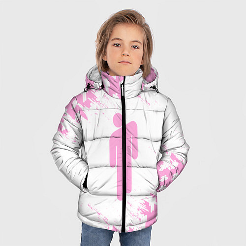 Зимняя куртка для мальчика Billie Eilish: Pink Style / 3D-Черный – фото 3