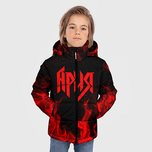Зимняя куртка для мальчика АРИЯ / 3D-Черный – фото 3