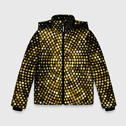 Зимняя куртка для мальчика Золотые блестящие блестки