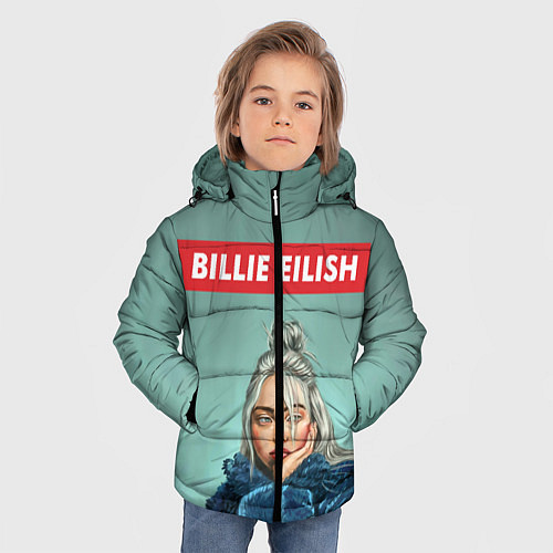 Зимняя куртка для мальчика Billie Eilish / 3D-Черный – фото 3