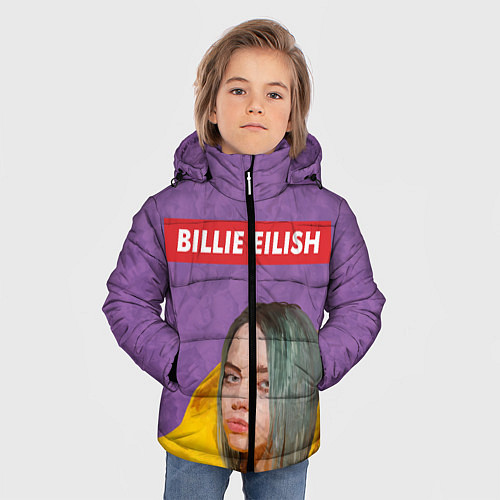Зимняя куртка для мальчика Billie Eilish / 3D-Черный – фото 3