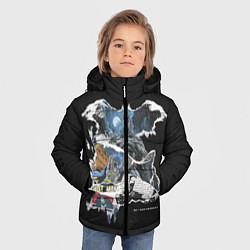 Куртка зимняя для мальчика Batman Comics, цвет: 3D-светло-серый — фото 2