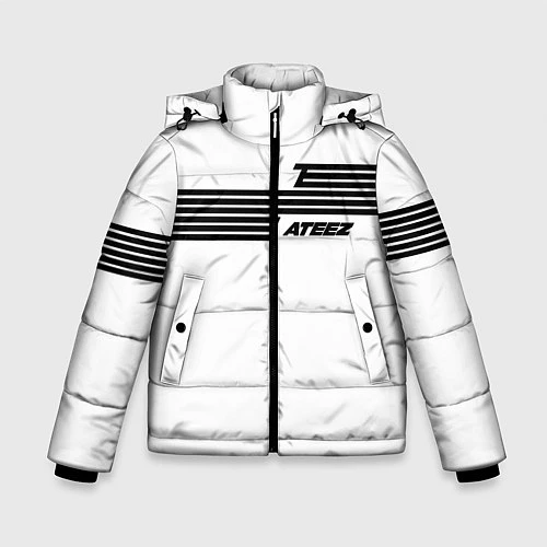 Зимняя куртка для мальчика Ateez / 3D-Светло-серый – фото 1