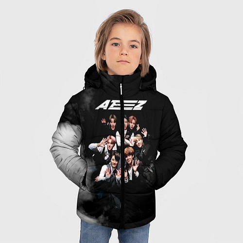 Зимняя куртка для мальчика Ateez / 3D-Черный – фото 3
