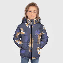 Куртка зимняя для мальчика Тигриный прайд, цвет: 3D-светло-серый — фото 2