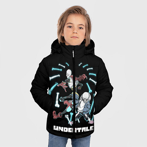 Зимняя куртка для мальчика UNDERTALE / 3D-Черный – фото 3