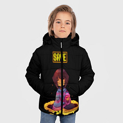 Куртка зимняя для мальчика UNDERTALE FRISK, цвет: 3D-черный — фото 2