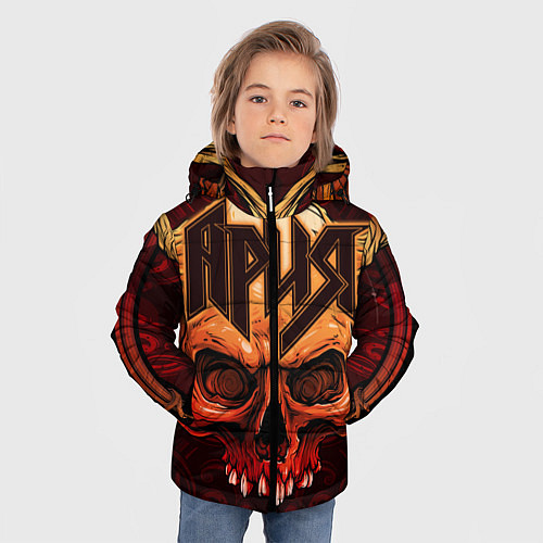 Зимняя куртка для мальчика Ария / 3D-Черный – фото 3