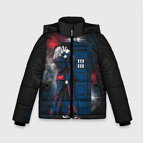 Зимняя куртка для мальчика Doctor Who / 3D-Светло-серый – фото 1