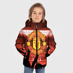 Куртка зимняя для мальчика Manchester United, цвет: 3D-светло-серый — фото 2