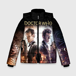 Куртка зимняя для мальчика Доктор Кто, цвет: 3D-светло-серый