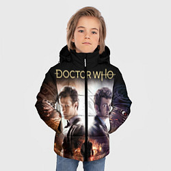 Куртка зимняя для мальчика Доктор Кто, цвет: 3D-черный — фото 2