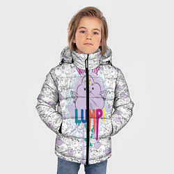 Куртка зимняя для мальчика What the Lump, цвет: 3D-светло-серый — фото 2