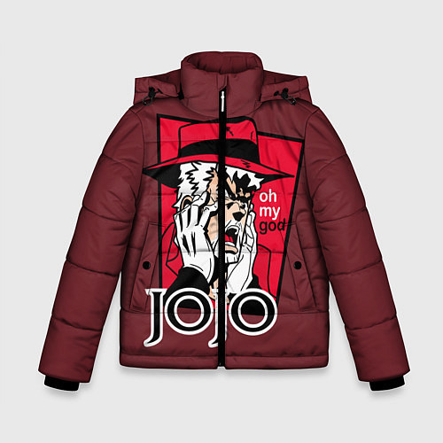 Зимняя куртка для мальчика Приключения ДжоДжо / 3D-Светло-серый – фото 1