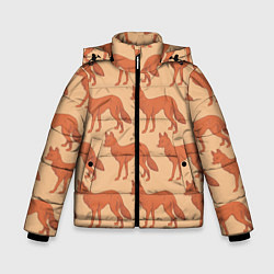 Куртка зимняя для мальчика Лисья стая, цвет: 3D-светло-серый