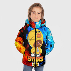 Куртка зимняя для мальчика BRAWL STARS SALLY LEON, цвет: 3D-красный — фото 2