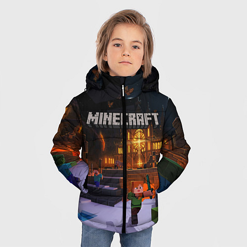Зимняя куртка для мальчика MINECRAFT / 3D-Черный – фото 3