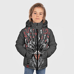 Куртка зимняя для мальчика Princess Mononoke, цвет: 3D-светло-серый — фото 2