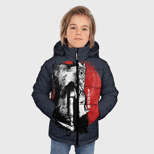 Зимняя куртка для мальчика Принцесса Мононоке / 3D-Черный – фото 3