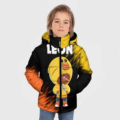 Зимняя куртка для мальчика BRAWL STARS SALLY LEON / 3D-Черный – фото 3